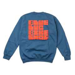 *BLUE LUG* block crewneck sweatshirt (indigo)