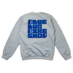 *BLUE LUG* block crewneck sweatshirt (heather grey)