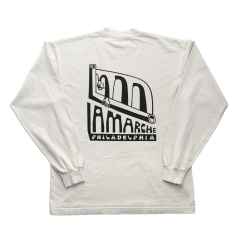 *LA MARCHE* get bent long sleeve mockneck t-shirt (cement)