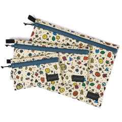 *PEACE SPORTS×BLUE LUG* dry pouch (icon/slate blue) 