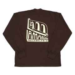 *LA MARCHE* get bent long sleeve mockneck t-shirt (chocolate)