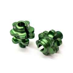 *PAUL* groovy barrel adjusters (green/pair)