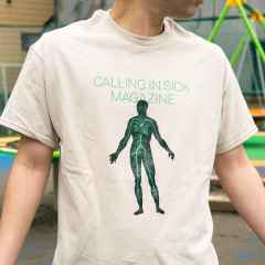 *CALLING IN SICK* grassmirror t-shirt (sand)