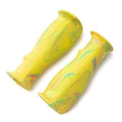 *CRUST BIKES* hyh ergo grip (yellow swirl)
