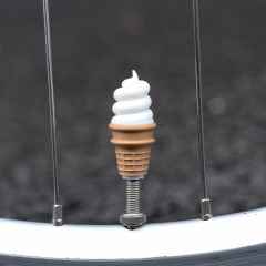 *MUGSHOT NYC* ice cream cone valve cap (vanilla)