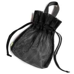 *BLUE LUG* roll kinchaku bag (mesh black)
