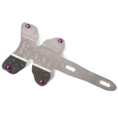 *BOTCHED BIKES* stainless dragonfly (purple bolt)
