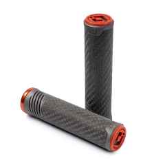 *ODI* CF lock-on grip (grey/orange)