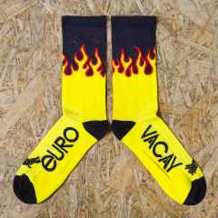 *TEAM DREAM* flame socks (red/black/yellow)