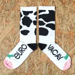 *TEAM DREAM* 3.0 cow socky (black)
