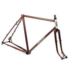 *CRUST BIKES* romanceur disc frame (rootbeer brown)