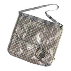 *FAIRWEATHER* FRIDAY packable sacoche (dyneema/gingham brwon/blue)