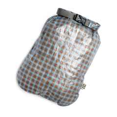 *FAIRWEATHER* FRIDAY dry sack (dyneema/gingham brown/blue)