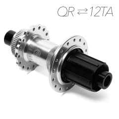 *FAIRWEATHER* all road hub rear (silver)