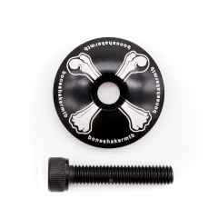 *BONESHAKER MTB* bone stem top cap (black)