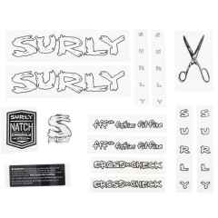 *SURLY* cross check new frame decal set (white)