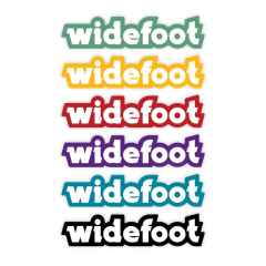 *WIDEFOOT* logotype sticker　