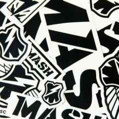 *MASH* sticker pack (black/white)