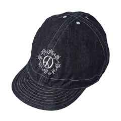*PEACE SPORTS × BLUE LUG* cycle work cap (indigo/peace circle)