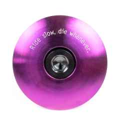 *STRIDSLAND* titanium top cap (purple/black bolt)