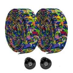 *VELO ORANGE* foamy handlebar tape (multi splash)