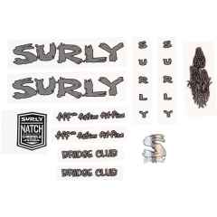 *SURLY* bridge club new frame decal set (dark gray)