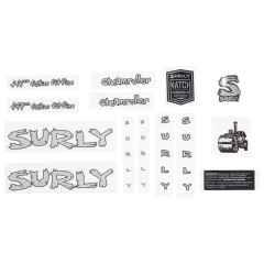 *SURLY *steamroller new frame decal set (silver)