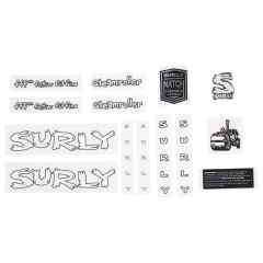*SURLY *steamroller new frame decal set (white)
