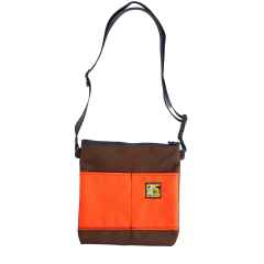 *TAXI BAGS* pouch with strap (L/brown/orange)