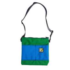 *TAXI BAGS* pouch with strap (L/green/blue)