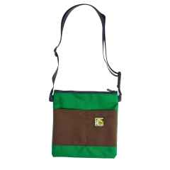*TAXI BAGS* pouch with strap (L/green/brown)