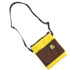 *TAXI BAGS* pouch with strap (M/yellow/brown)