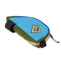 *ATMOSPHERE MOUNTAIN WORKS* top tube whale bag (light blue/olive)