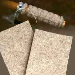 *RIVENDELL* wool felt grips (brown/pair)