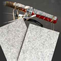 *RIVENDELL* wool felt grips (gray/pair)