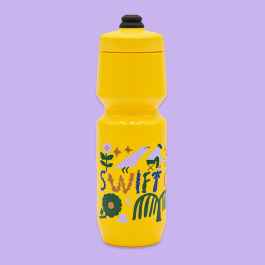 SWIFT INDUSTRIES* campout 2026 water bottle (yellow) - BLUE LUG