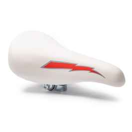 KUWAHARA* lightning saddle (white/red) - BLUE LUG ONLINE STORE