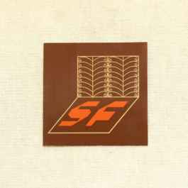 JEFFREY SINCICH×BLUE LUG* square sticker (san francisco) - BLUE