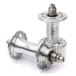 PHILWOOD* mid flange SLR track hub set (dull silver) - BLUE