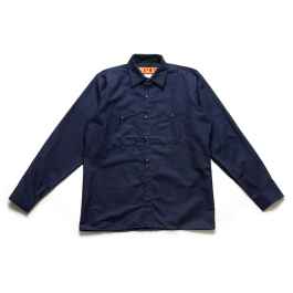 BLUE LUG* box cut mechanic shirt (navy) - BLUE LUG ONLINE STORE