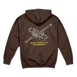 マ*ギ様 旧ロゴ希少！コーデッドグリドル （GR-3）  PEAK ヤマ BLUE LUG* mks pretzel zip hoodie (brown) - BLUE LUG ONLINE STORE