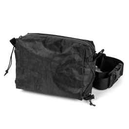 FAIRWEATHER* hip pack (dyneema hybrid black) - BLUE LUG