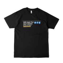 BLUE LUG* BFF japan tour t-shirt (black) - BLUE LUG ONLINE STORE