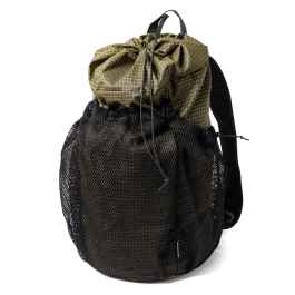 FAIRWEATHER* packable pack (grid rip/olive) - BLUE LUG ONLINE STORE