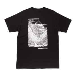 paledusk RUMBLE グラフィックTシャツ 黒　サイズ l LOW PRESSURE* trespass t-shirt (black) - BLUE LUG ONLINE STORE