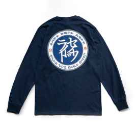 BLUE LUG* safe ride long sleeve t-shirt (navy) - BLUE LUG