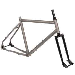 STRIDSLAND* beachcomber Ti frame kit (steel fork) - BLUE LUG