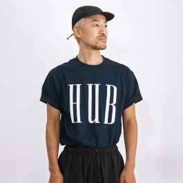 BLUE LUG* HUB daily t-shirt (navy) - BLUE LUG ONLINE STORE
