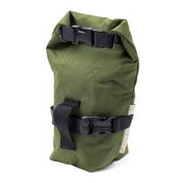 OUTER SHELL ADVENTURE* rolltop saddlebag (olive drab) - BLUE
