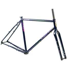 CRUST BIKES* bombora CELOS frame (sea creature green) - BLUE LUG